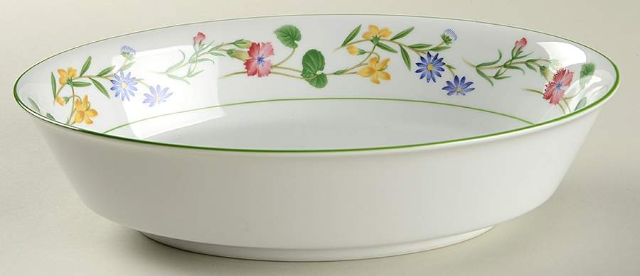 Meadowcrest 9" Oval Vegetable Bowl by Noritake-1