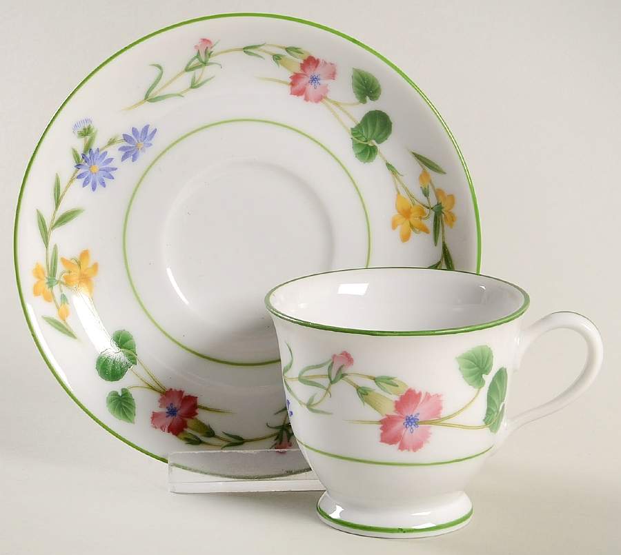 Meadowcrest Footed Demitasse Cup & Saucer Set by Noritake-1