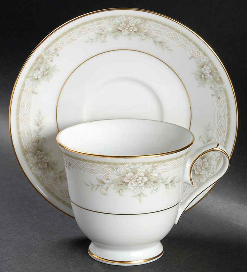 Meadowside Footed Cup & Saucer Set by Noritake-1
