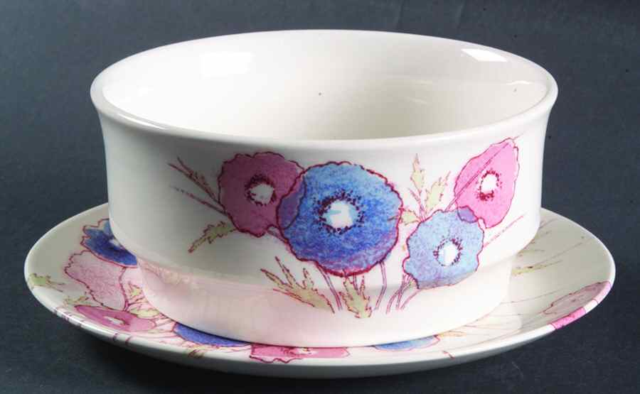 Medley Round Gravy Boat & Underplate by Noritake-1