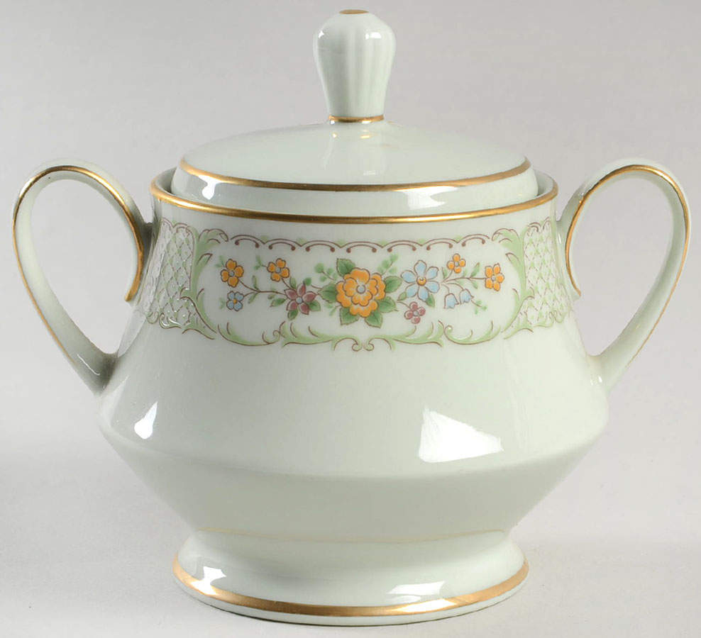 Medallion Sugar Bowl & Lid by Noritake-1