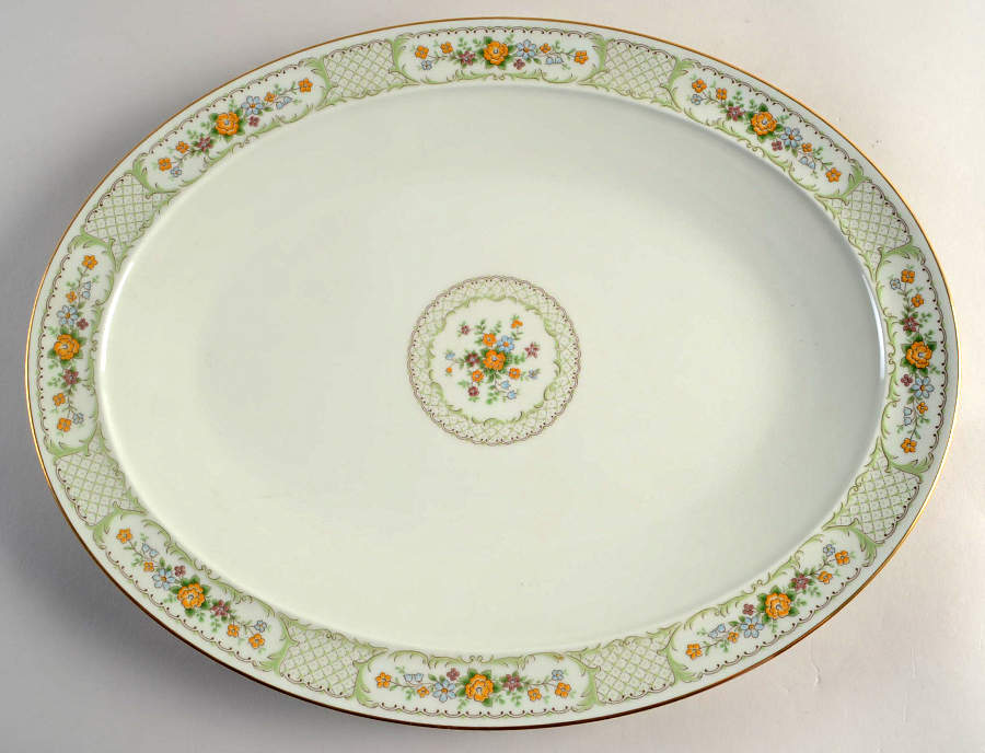Medallion 16" Oval Serving Platter by Noritake-1
