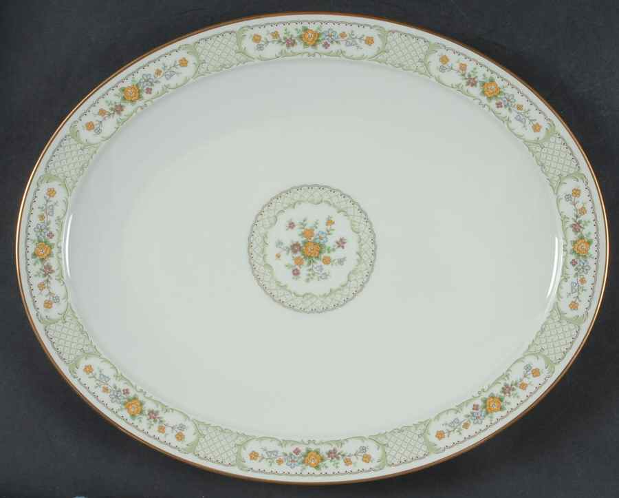 Medallion 13" Oval Serving Platter by Noritake-1