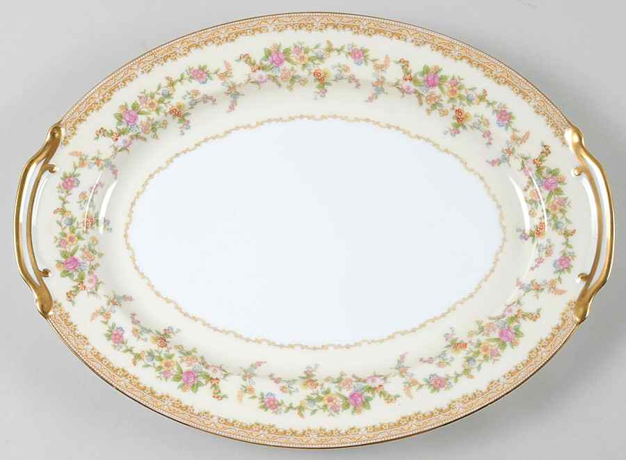 Medean 13" Oval Serving Platter by Noritake-1