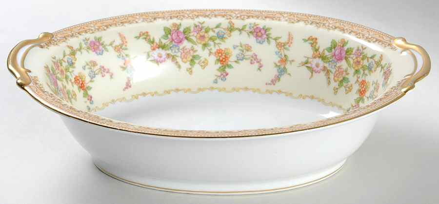 Medean 9" Oval Vegetable Bowl by Noritake-1