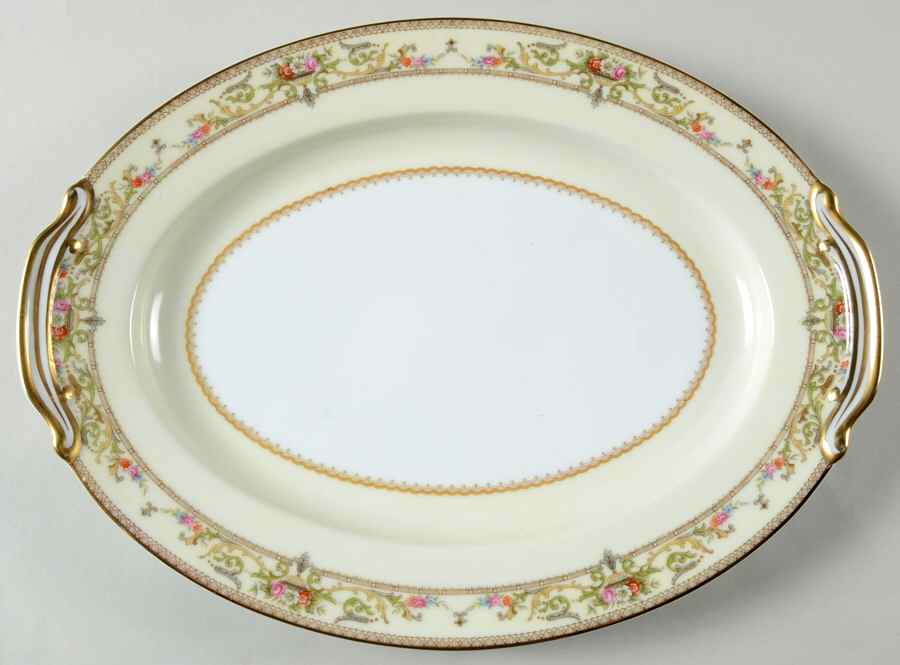 Medeci 11" Oval Serving Platter by Noritake-1