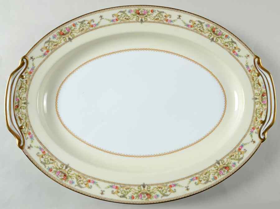 Medeci 16" Oval Serving Platter by Noritake-1