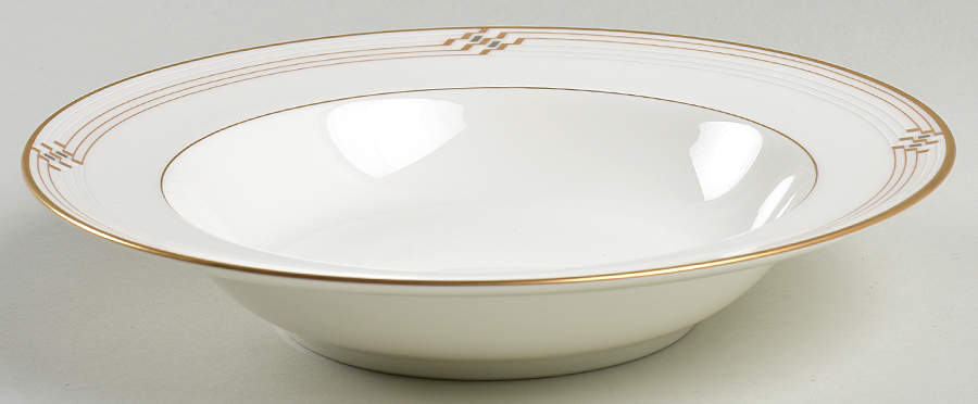 Merina Gold Rim Soup Bowl by Noritake-1