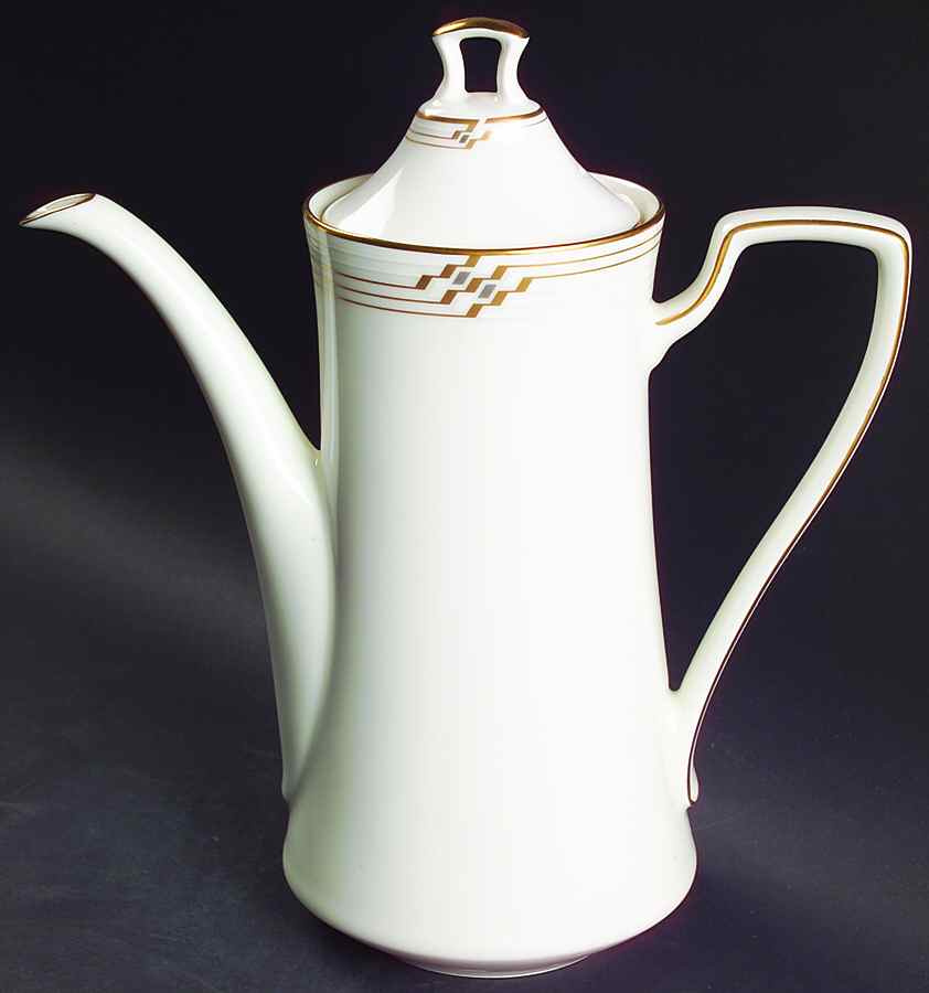Merina Gold Coffee Pot & Lid by Noritake-1