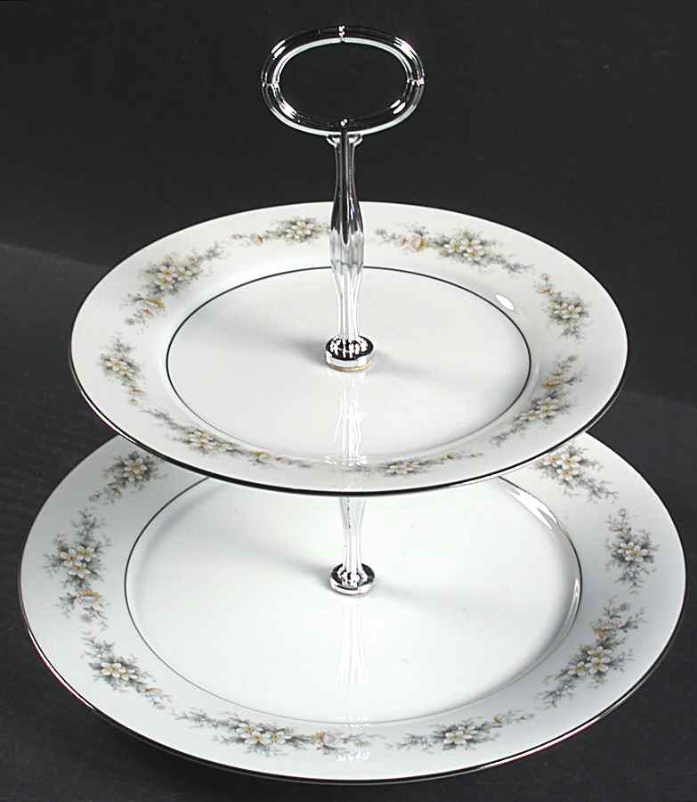 Melissa 6 5/8"-10"  2 Tiered Serving Tray (Dp, Sp) HC by Noritake-1