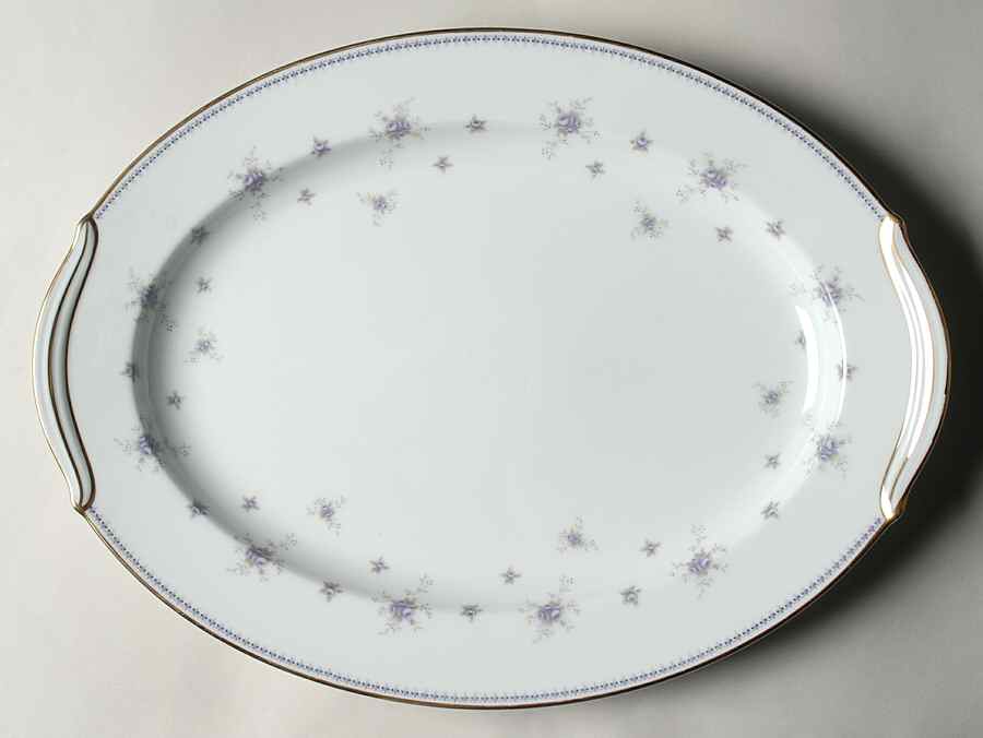 Melita 16" Oval Serving Platter by Noritake-1