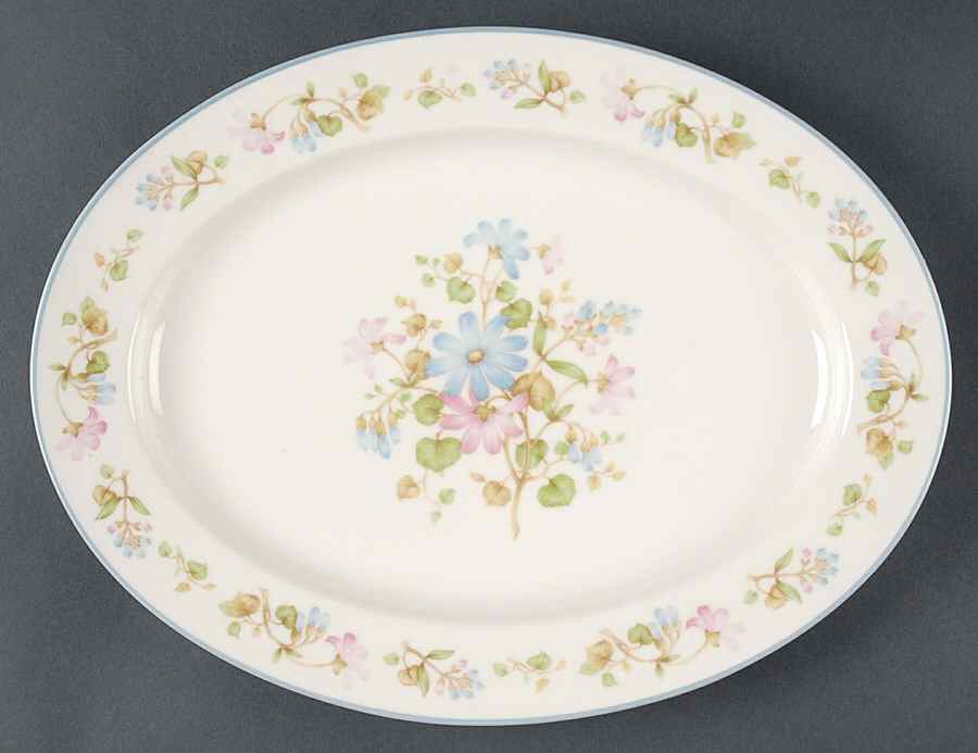 Melody 13" Oval Serving Platter by Noritake-1