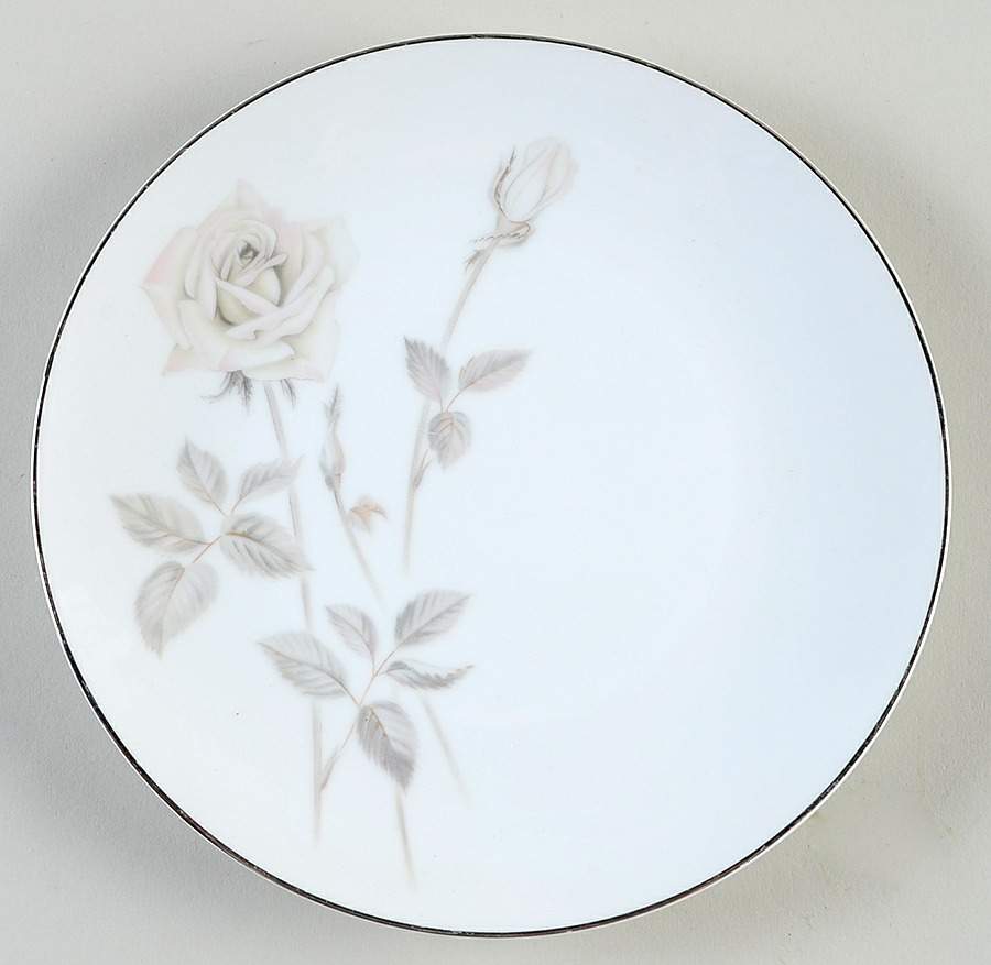 Melrose (Platinum Coupe) Salad Plate by Noritake-1