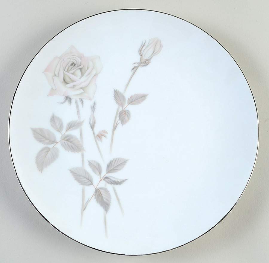 Melrose (Platinum Coupe) Dinner Plate by Noritake-1