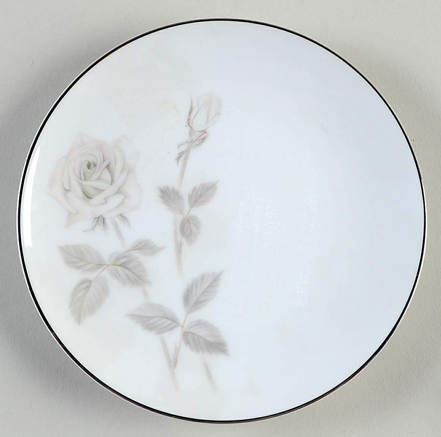 Melrose (Platinum Coupe) Bread & Butter Plate by Noritake-1