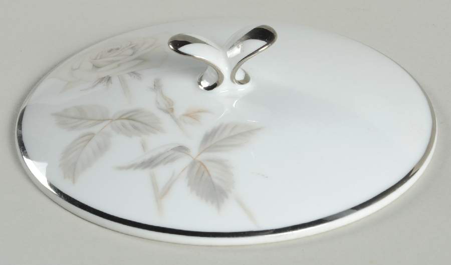 Melrose (Platinum Coupe) Lid for Sugar Bowl by Noritake-1