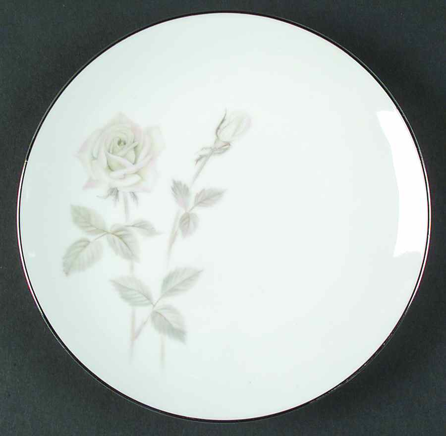 Melrose (Platinum Coupe) Dessert/Pie Plate by Noritake-1