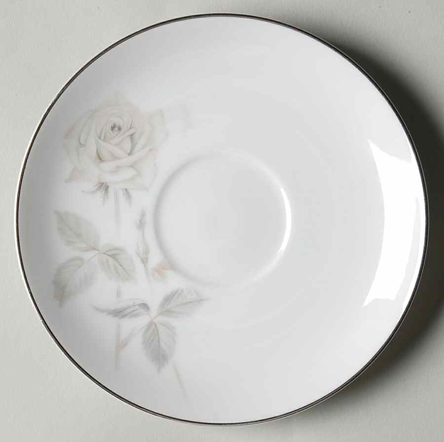 Melrose (Platinum Coupe) Saucer by Noritake-1