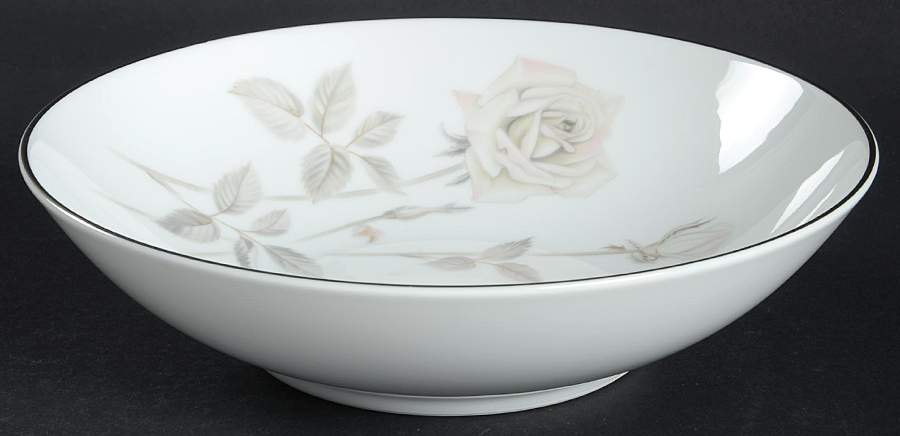 Melrose (Platinum Coupe) 8" Round Vegetable Bowl by Noritake-1