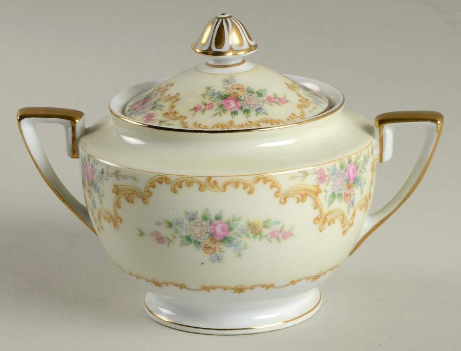 Melrose Sugar Bowl & Lid by Noritake-1