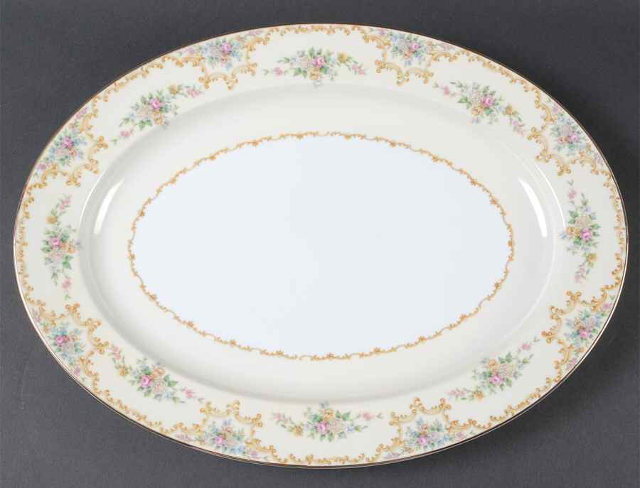 Melrose 16" Oval Serving Platter by Noritake-1
