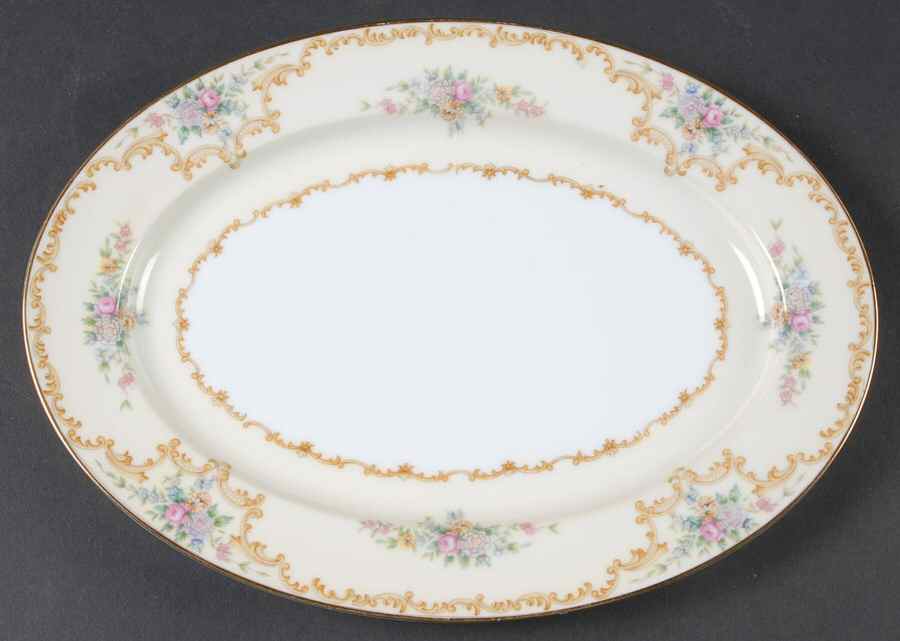 Melrose 10" Oval Serving Platter by Noritake-1