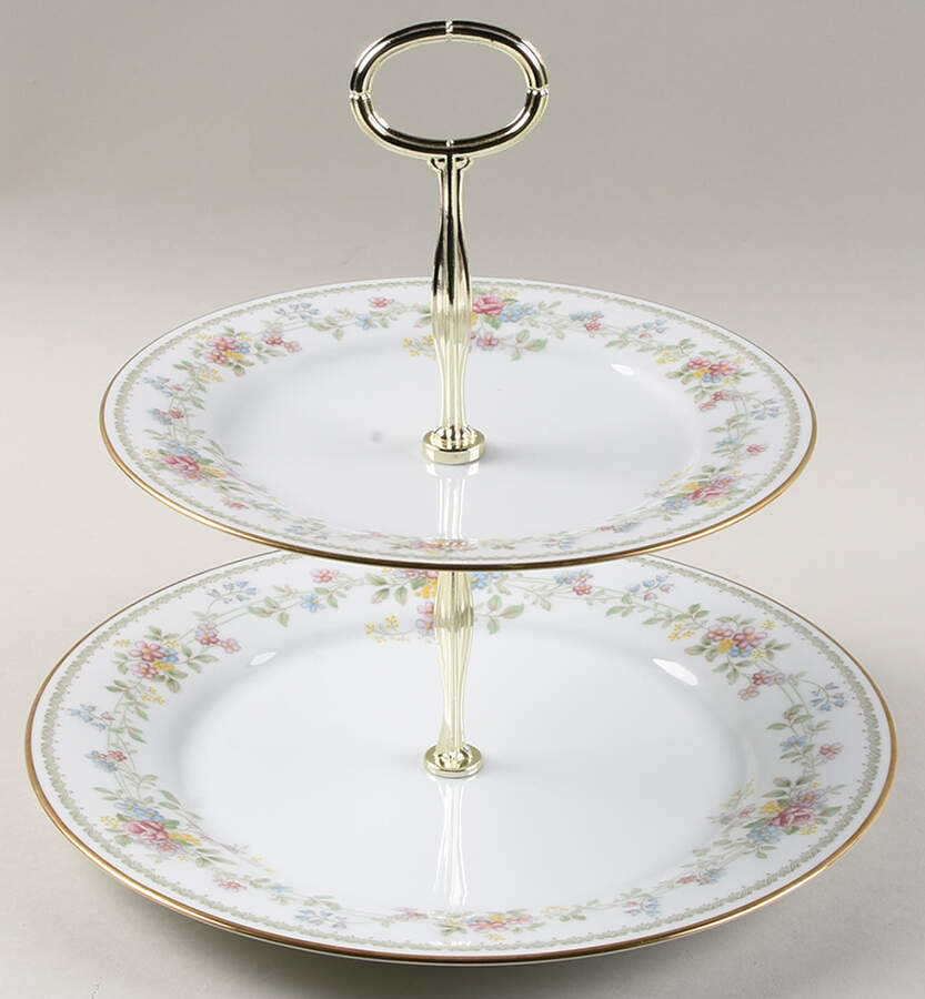 Memory 6 5/8"-10"  2 Tiered Serving Tray (Dp, Sp) HC by Noritake-1