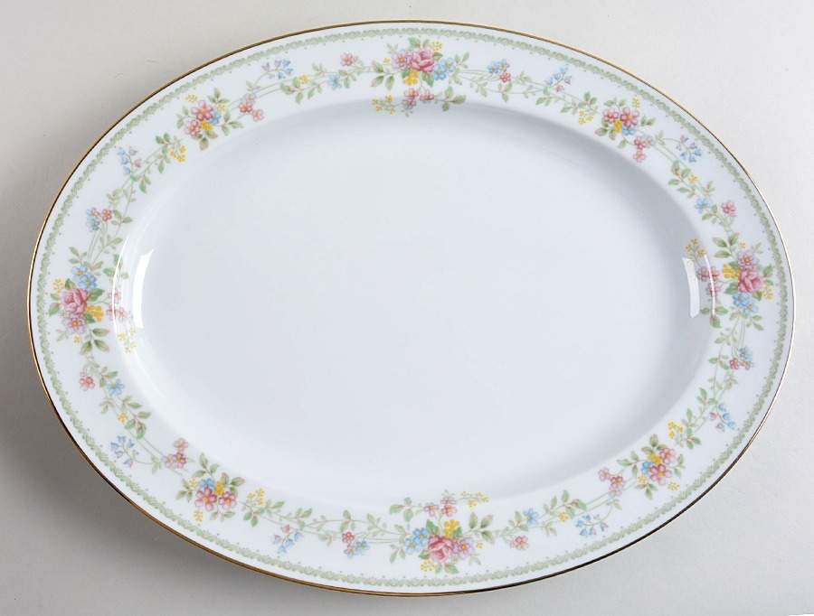 Memory 16" Oval Serving Platter by Noritake-1