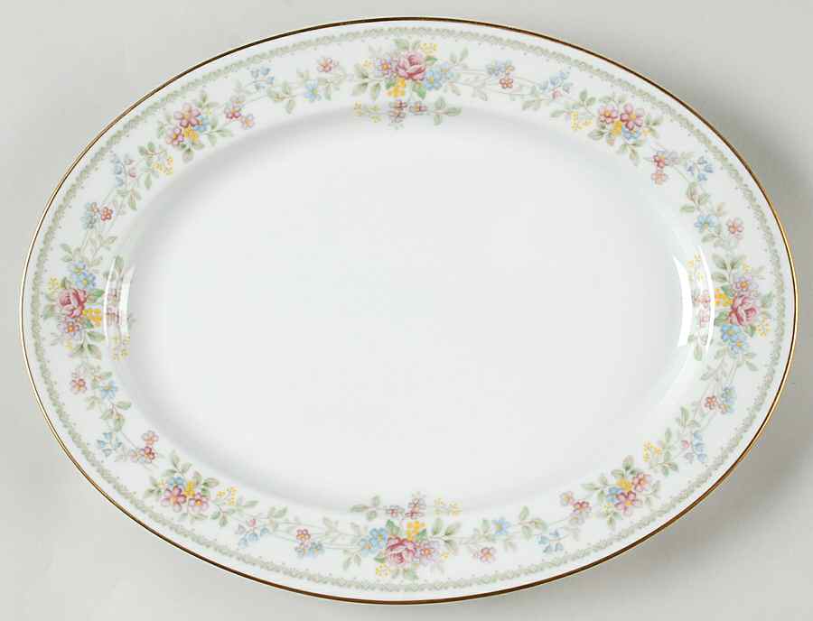 Memory 13" Oval Serving Platter by Noritake-1