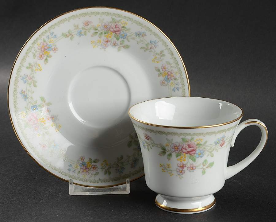 Memory Footed Cup & Saucer Set by Noritake-1