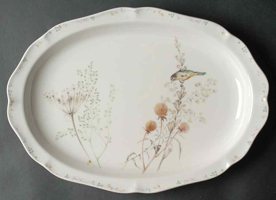 Memorabilia 14" Oval Serving Platter by Noritake-1
