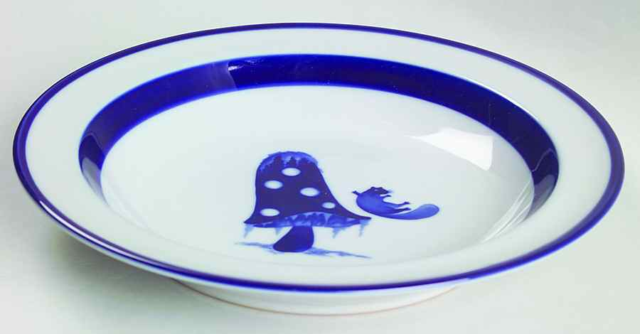 Merry Mushroom Rim Soup Bowl by Noritake-1