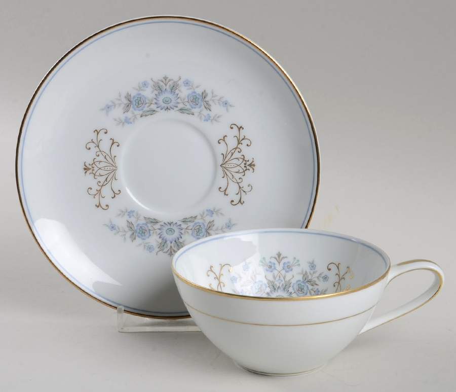 Mentone Flat Cup & Saucer Set by Noritake-1