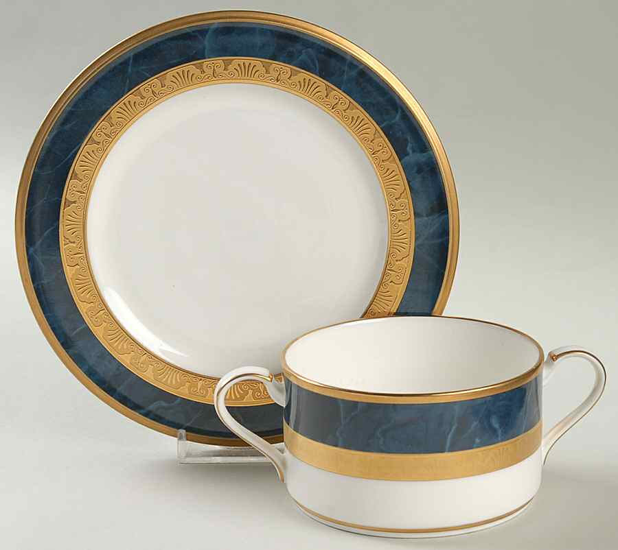 Mendelson Cream Soup Bowl & Bread Plate/Saucer Set by Noritake-1