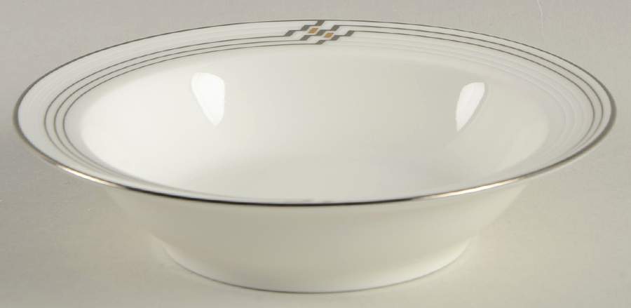 Merina Platinum Rim Fruit/Dessert (Sauce) Bowl by Noritake-1
