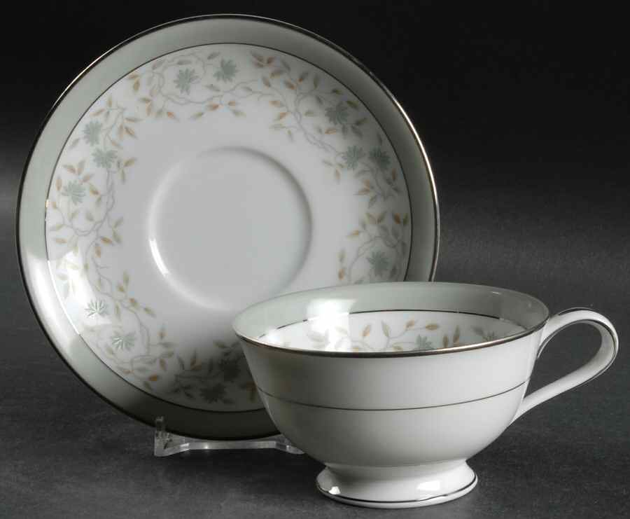 Meredith Footed Cup & Saucer Set by Noritake-1