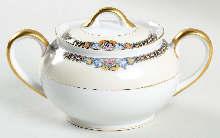 Meringo Sugar Bowl & Lid by Noritake-1