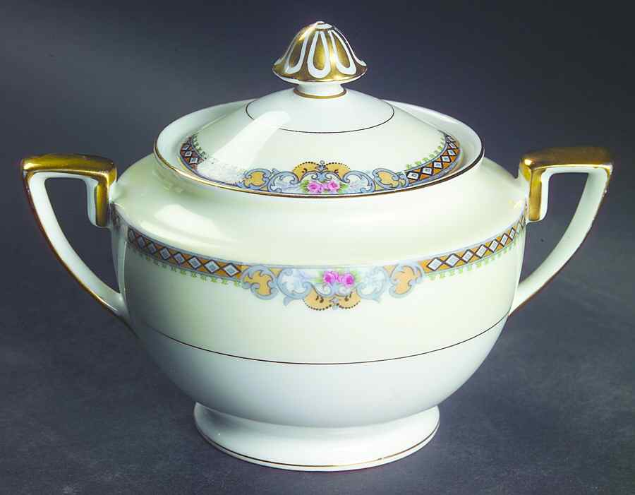 Meringo Sugar Bowl & Lid by Noritake-1