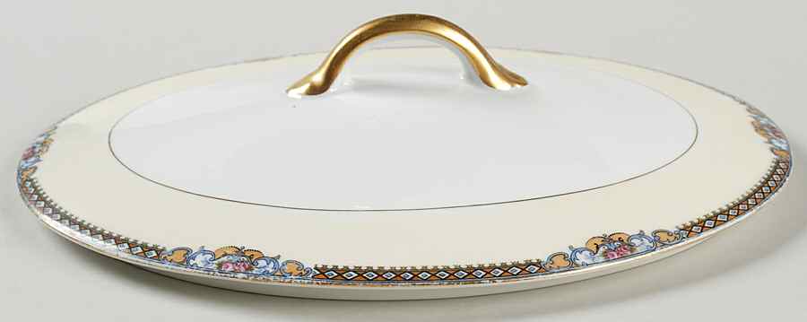 Meringo Lid for Oval Vegetable by Noritake-1