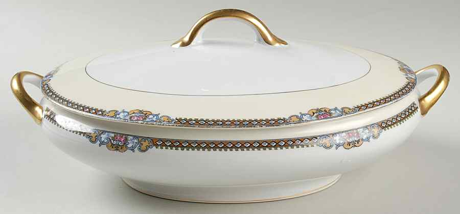 Meringo Oval Covered Vegetable by Noritake-1