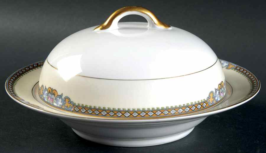 Meringo Round Covered Butter by Noritake-1