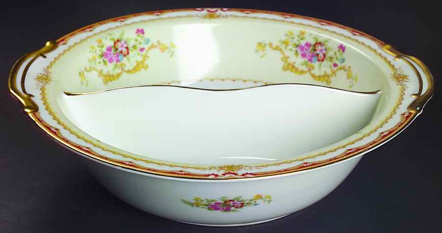 Merle 10" Round Divided Vegetable Bowl by Noritake-1