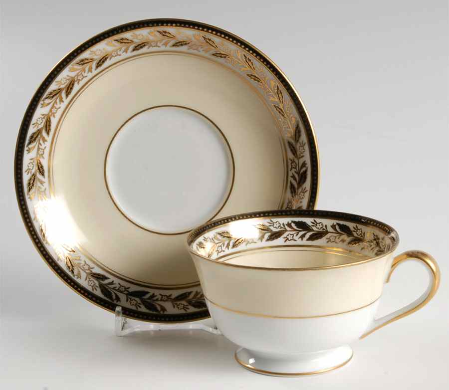 Merlin Footed Cup & Saucer Set by Noritake-1