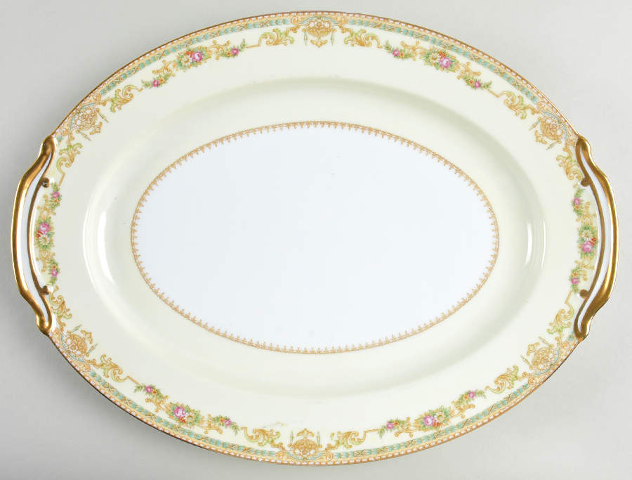 Messina 13" Oval Serving Platter by Noritake-1