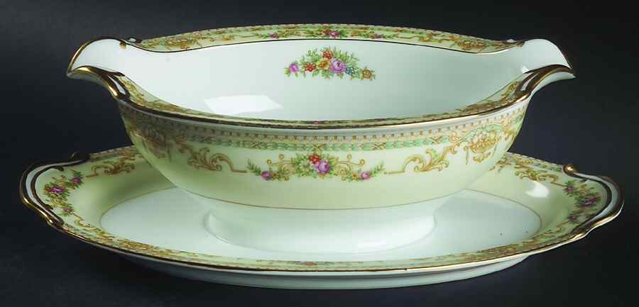 Messina Gravy Boat with Attached Underplate by Noritake-1
