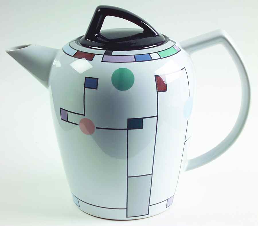 Metronome Tea/Coffee Pot & Lid by Noritake-1