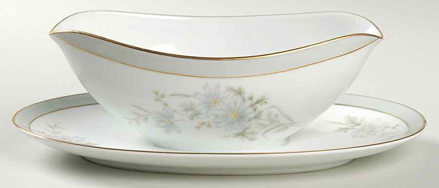 Michelle Gravy Boat with Attached Underplate by Noritake-1