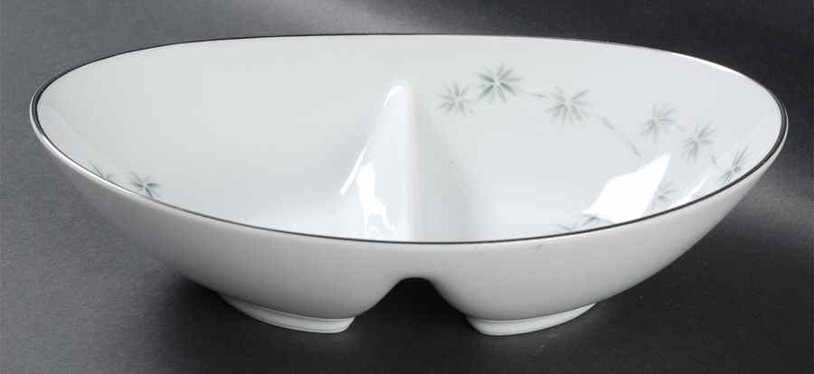 Midori 10" Oval Divided Vegetable Bowl by Noritake-1