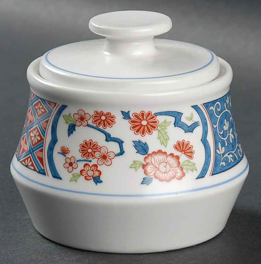 Ming Garden Sugar Bowl & Lid by Noritake-1
