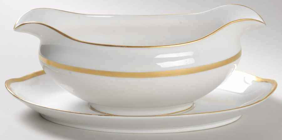 The Mikado Gravy Boat with Attached Underplate by Noritake-1